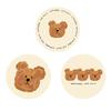 1pcs Bear Coasters Creative Ceramic Heat Insulation Mats Simple Household Absorbent Anti-scald Pot Mat Kitchen Home Accessories