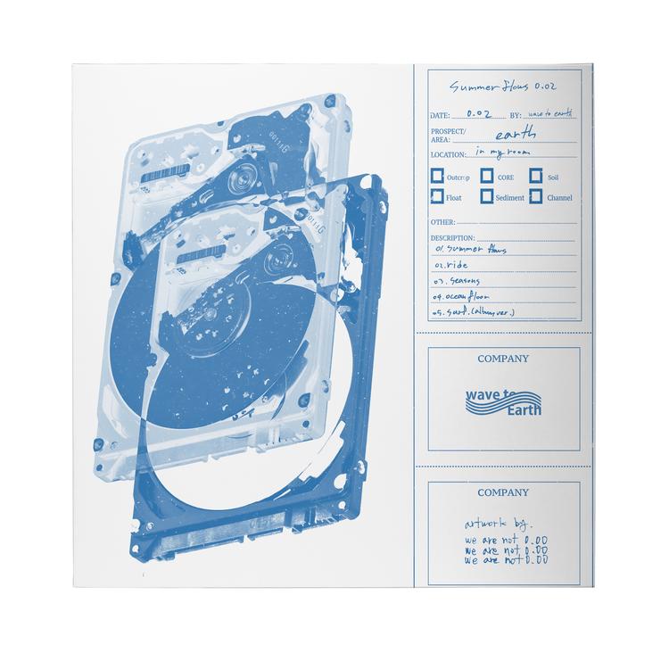 WAVE TO EARTH [summer Flows 0.02] 2nd EP Album (Blue / White Vinyl)