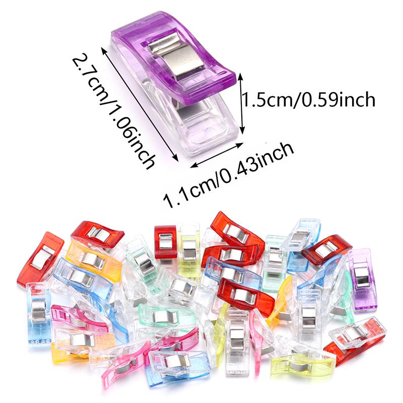 20-60PCS Colorful Quilting Clip Multi-functional Sewing Clips Suitable for DIY Craft Crochet Knitting Embroidery Accessories ZYF