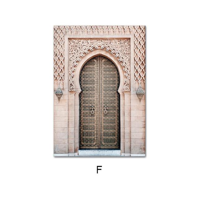 Poster Islam Paintings On The Wall Canvas Art Prints for Home Design Muslim Architecture Posters On Wall Loft Frameless
