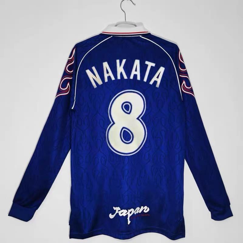 1998 Japan Retro Football Jersey NAKATA 8 Short Long Sleeve Home Away Sportswear