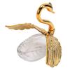 Sugar Container with Spoon Decorative Swan Shaped Plastic Glass Seasoning Jar for Sugar Salt Coffee Tea Style 2