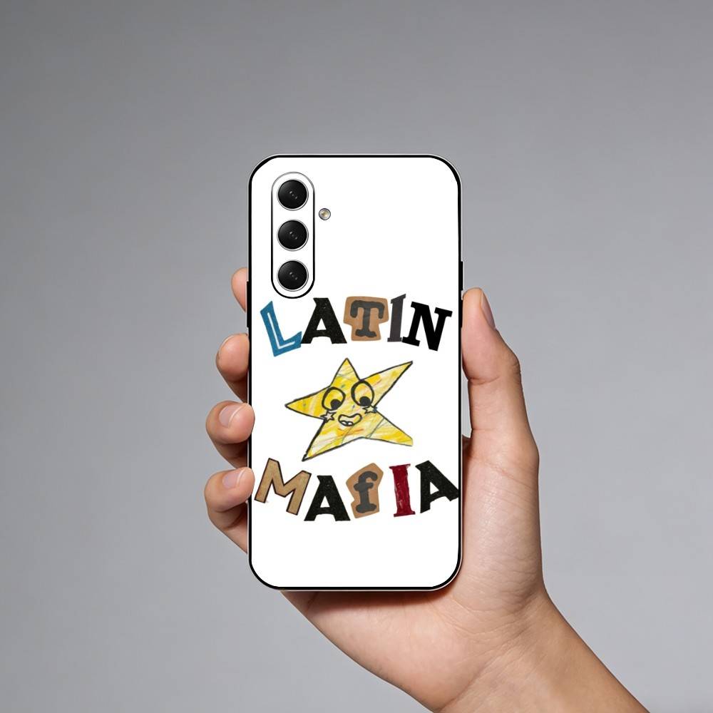 Band L-Latin Mafia Phone Case For Samsung Galaxy A73,21,22,32,71,53,52,51,80,5G Soft Black Cover