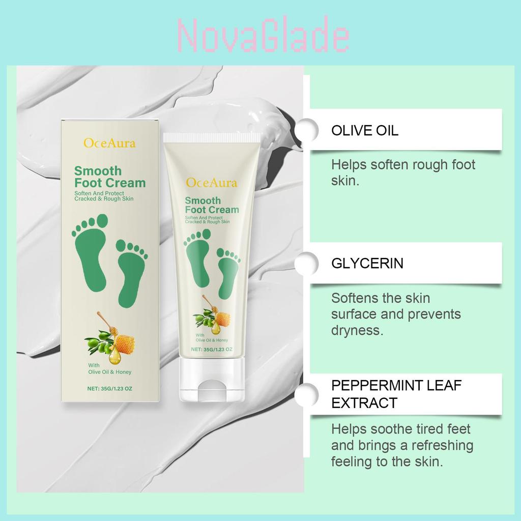 Nourishing Foot Cream For Softening Dry Cracked Feet Moisturizing Relief With Gentle Formula