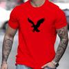 Fashion Men's T-Shirt 3d Eagles Printed Men's Tops Casual Street Short Sleeve Summer O-Neck T-Shirt For Men's Oversized Clothing