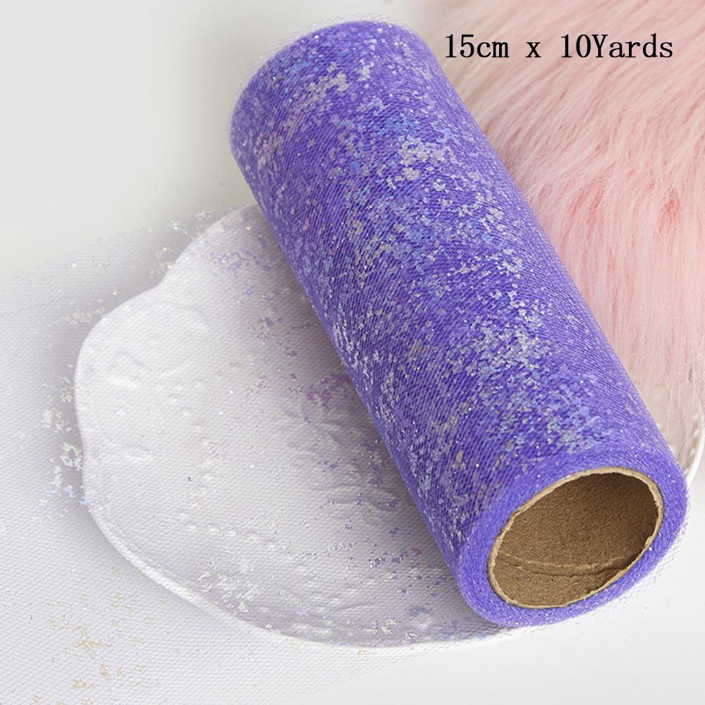 6" X 10 Yards Dots/Sequin/Glitter Tulle Rolls For Tutu Dress Gift Wrapping Wedding Decoration DIY Party Backdrop Ribbon Supplies