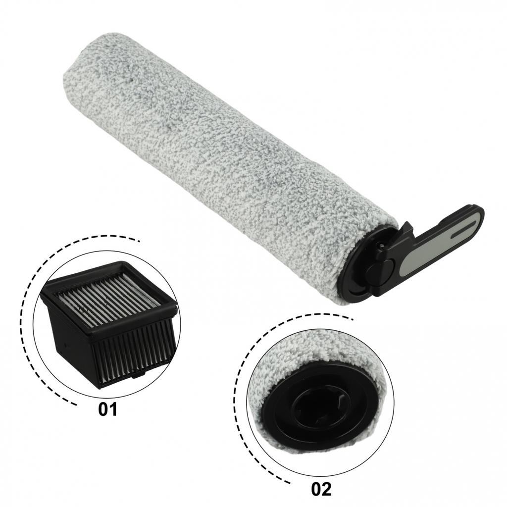 Main Brush and Filter Kit for Trouver For K10 & For K10 Pro Wet Dry Vacuums
