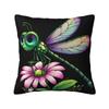 Custom Funny Colorful Dragonfly Throw Pillow Covers Decor Home Nordic Cushion Decoration Salon Square Pillowcase