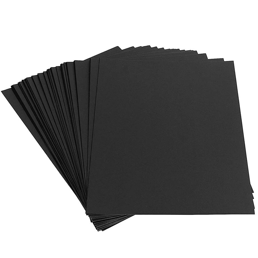10/20/40 Stück Schwarzes Kratzpapier Bunter Visueller Effekt Abkratz-Wachspapier DIY Malerei Kunst Kreative Zeichenbedarf XJM