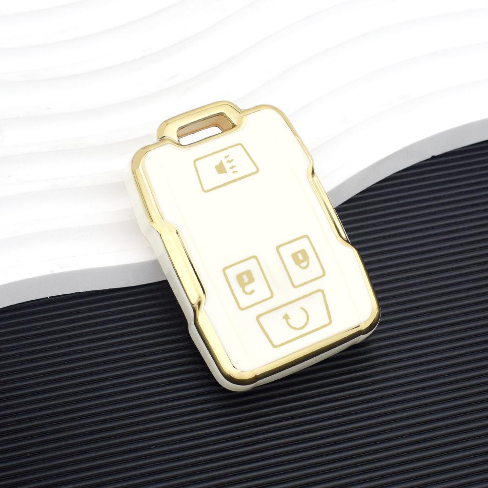 TPU Car Key Cover Case Fob for Chevrolet Suburban Silverado GMC Terrain Yukon Tahoe Sierra Smart Auto Accessories Key Ring