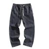 Vintage Washed Men's Straight-Leg Jeans - Plus Size, Loose Fit, High Street Trend for Spring & Autumn