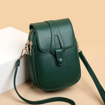 Vintage Fashion Small Shoulder Bags For Women Retro PU Leather Crossbody Phone Purse Messenger Bag Handbag Pouch
