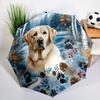 Cute Corgi Puppy Dog Umbrella Automatic Open/close, Sturdy Iron Frame & 8-Rib Struct, Umbrella for Women & Men, Christmas Gifts