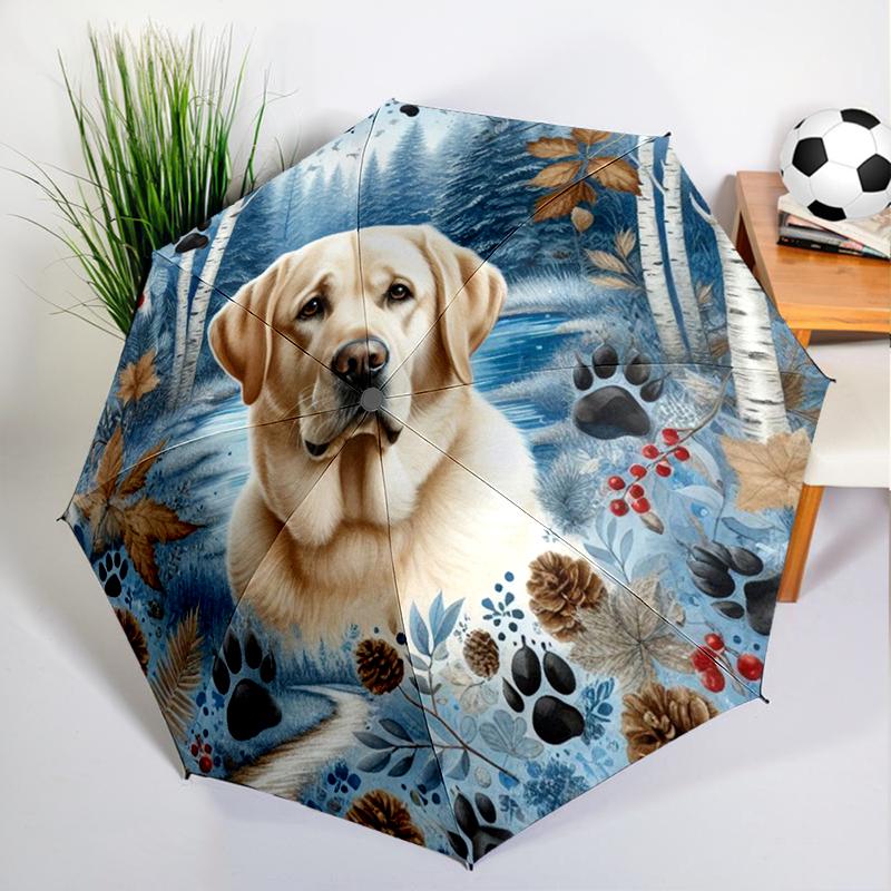 

Cute Corgi Puppy Dog Umbrella Automatic Open/close, Sturdy Iron Frame & 8-Rib Struct, Umbrella for Women & Men, Christmas Gifts