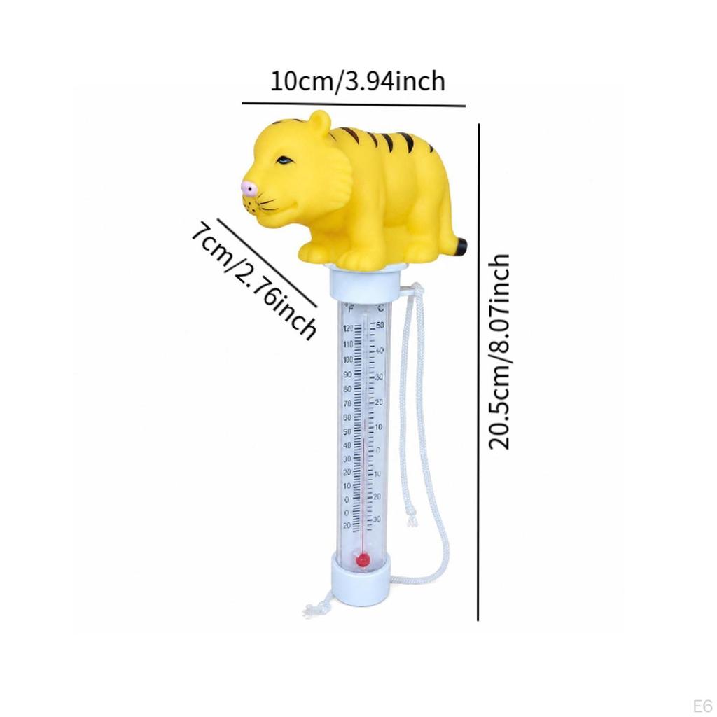 Temperature Gauge with Analog Cartoon Animals, Suitable for Fishing Ponds.