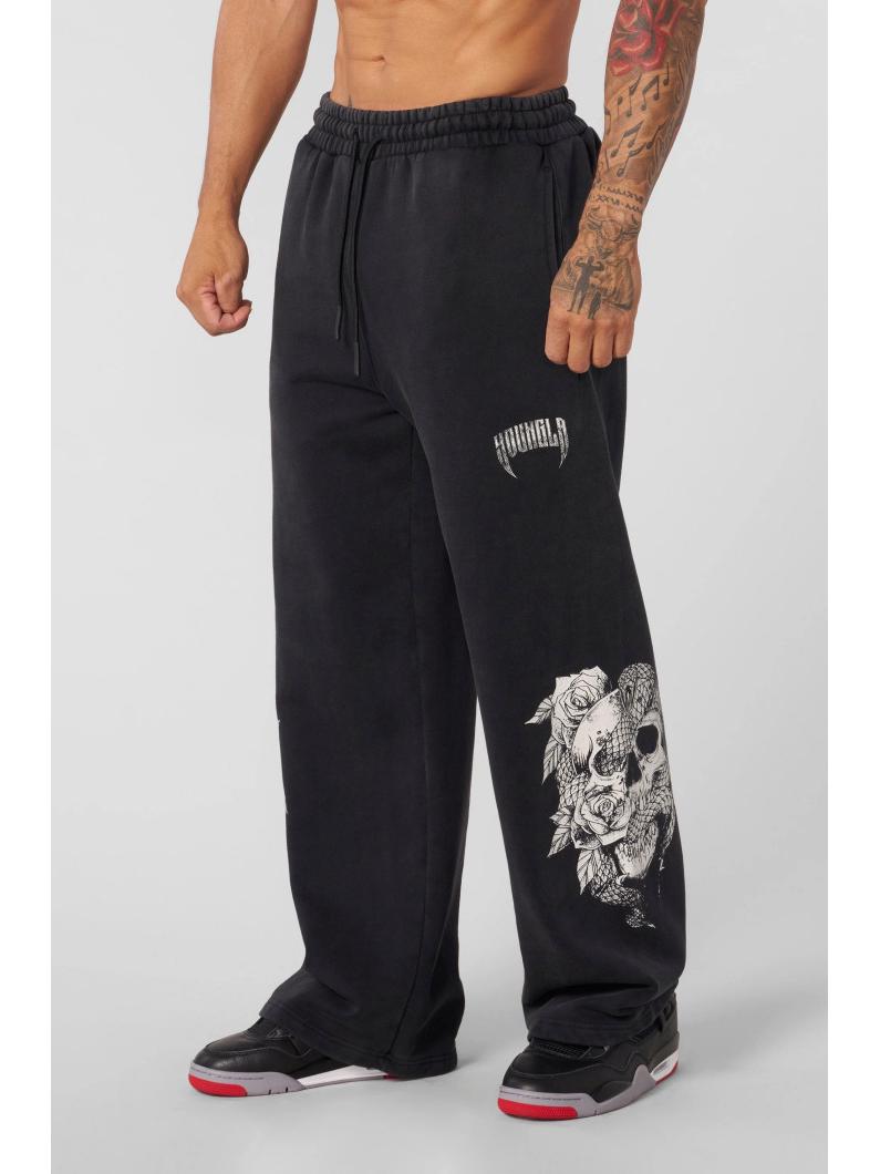

YOUNGLA American Streetwear Straight-Leg Joggers: High Street Casual Gym Sweatpants L