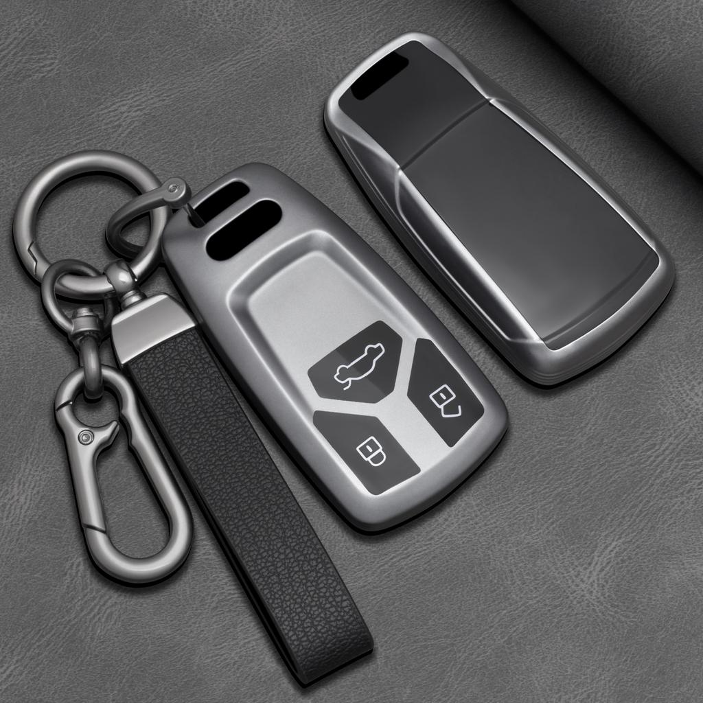 TPU Car Key Case Cover for A4 B9 Q5 A6 A5 8S 8W Q7 4M S4 S5 S7 TT TTS TFSI RS Key Holder Car Accessories