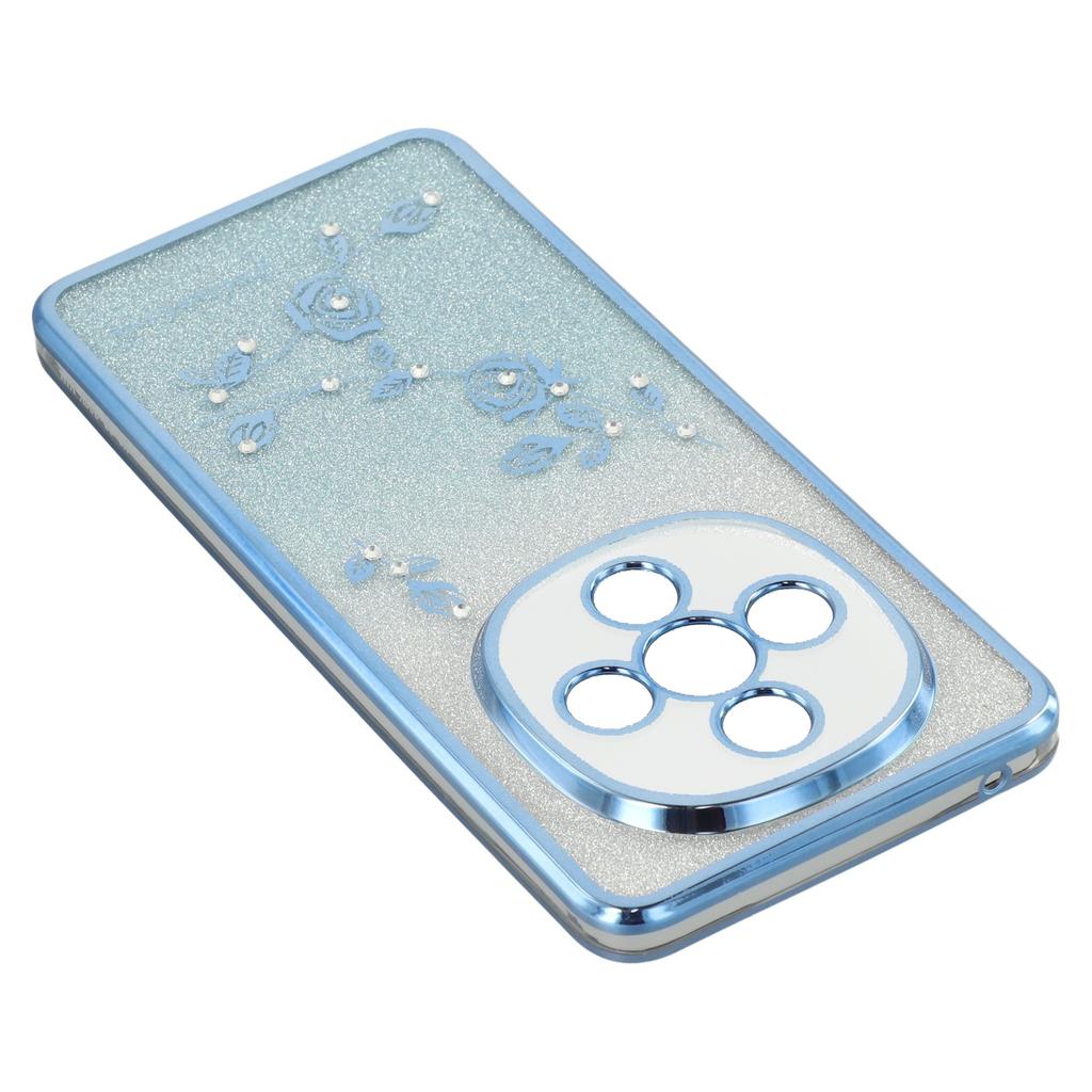 KADEM Etui do vivo Y300 5G Wzór kwiatowy TPU Gradientowe Pokrowiec na telefon z smyczami