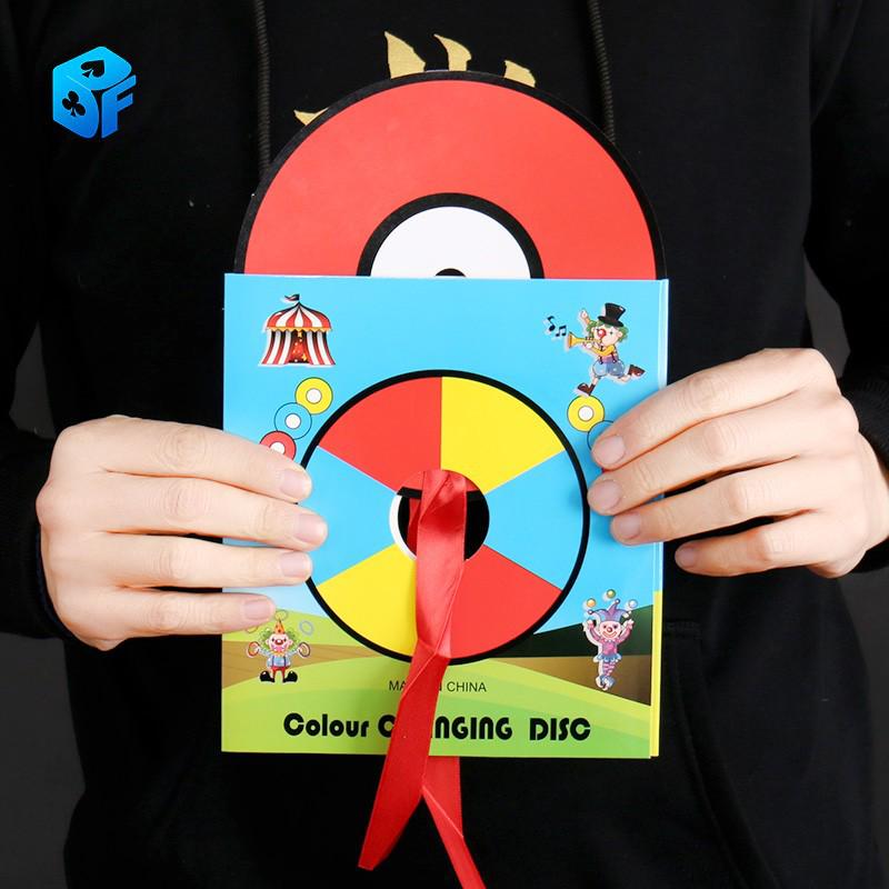 Northern Magic Props Farbwechselnde CD Papiertüte Set - 6 Scheiben mit großem Loch