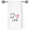 Funny Bathroom Hand Towels, Hey There Sweet Cheeks Trendy Heart Decorative Hand Towels for Bathrooms Washrooms, Sweet Cheeks Bathroom Decor, 16x24