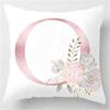 Ins Nordic Pillowcase Design Pink Letter Cushion Pillowcase Car Sofa Waist Design Home Furnishing