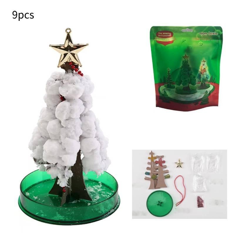 

Colorful Paper Christmas Tree Magical Decoration Watering Growing Toy Peculiar White