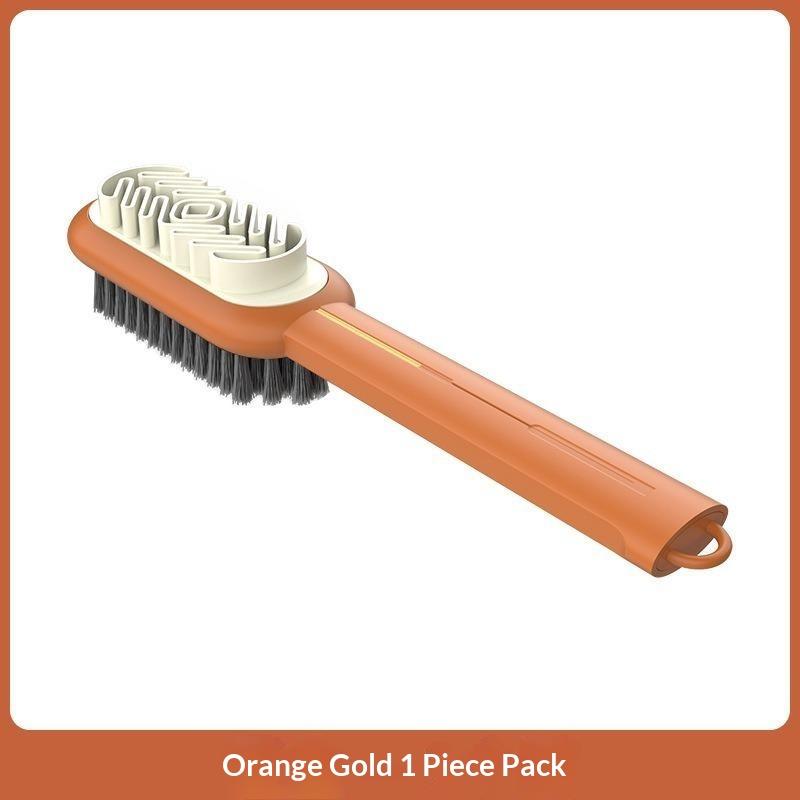 Portable Double Sided Cleaning Brush Multi-Functional Long Handle Shoes Brush Convenient Washing Brush Household