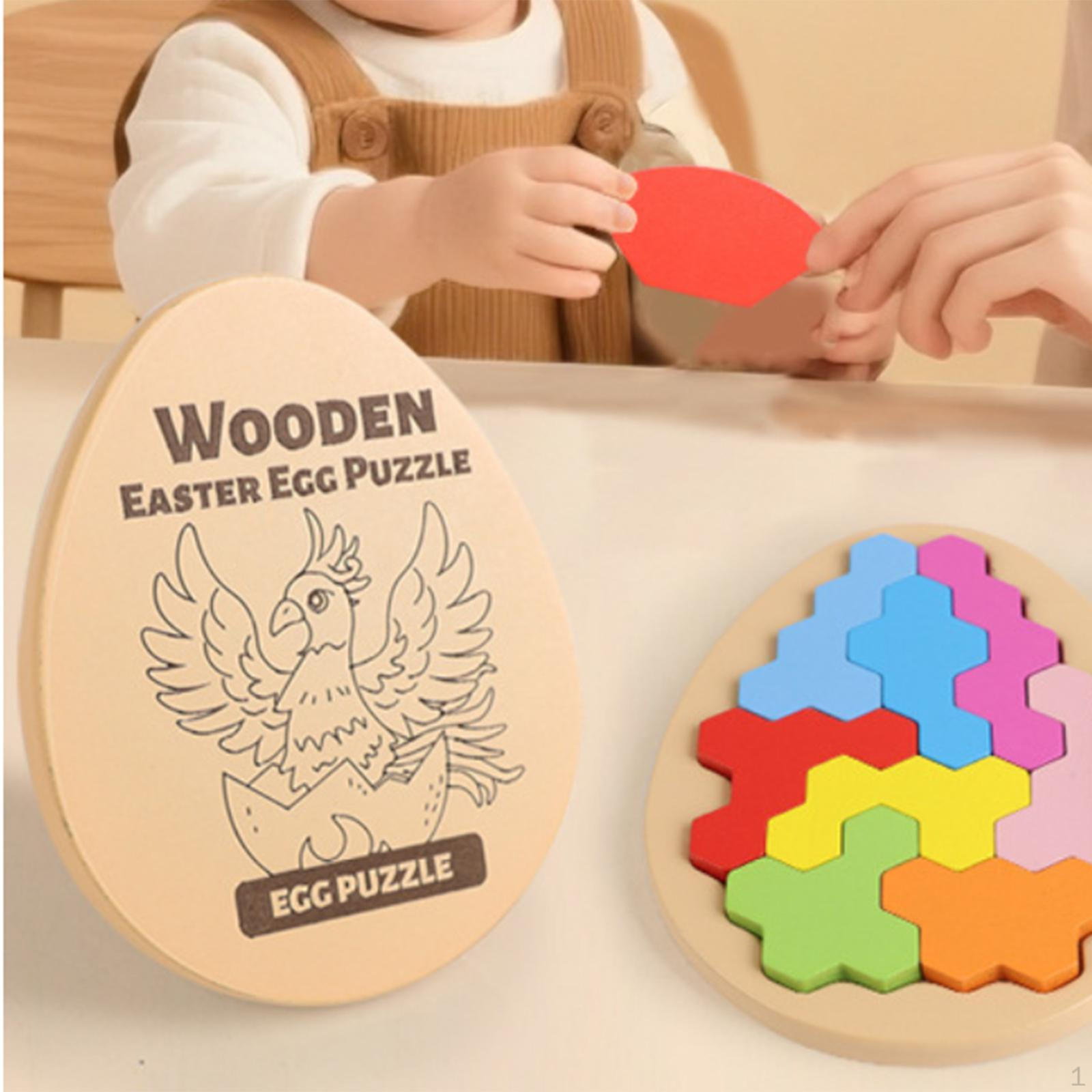 

Пасхальное яйцо Деревянный пазл Художественные принадлежности для поделок Подарки на день рождения Фигурки для детей, развивающие воображение Bird Puzzle