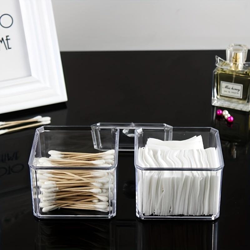 1/2/3 Průhledný úložný box na vatové tyčinky Organizér na make-up Akrylový úložný box Kosmetický box na vatové tyčinky Koupelna Ložnice Úložný prostor