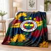 Fenerbahçe FC Printed Flannel Blanket Warm Comfort Bed Throw For Indoor Home Decoration