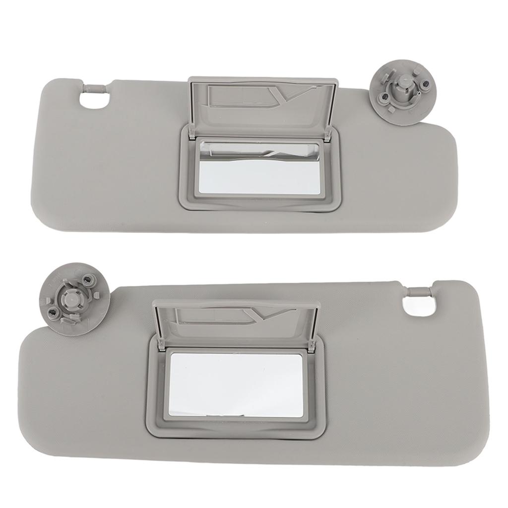 Parasole parasole 1 paio di visiere parasole sinistra destra con specchio di ricambio per Aveo 2012-2016 grigio parasole per auto