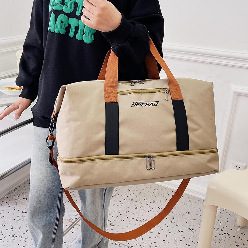 Multi-Compartment Travel Gym Bag: Wet/Dry Separation, Handbag, Carry-On, Outdoor Luggage, Short-Distance Sports Bag