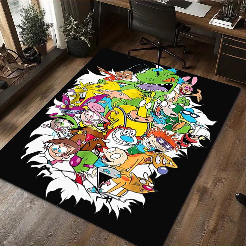 Monster Friends Carpet Office Decorative Carpet For Living Room Bedroom Door Mat Floor Rug Computer Chair Area Rug Perfect Holiday Gift