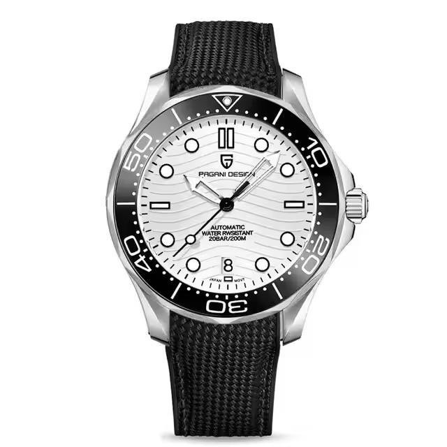 PAGANI DESIGN New Mechanical Luminous Ceramic Bezel Men Watch Luxury 316 All Steel Watch AR Sapphire Diving Japan Movt Man watch