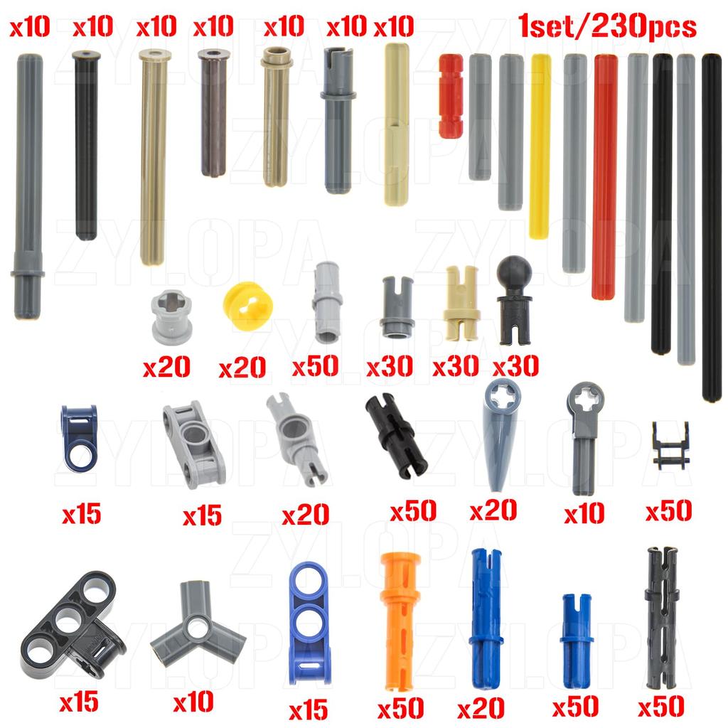 Zylopa 885PCS Technic Axle Pin Kit Compatible with Major Brands Technic Parts Technic Connector Bushing Chain Link