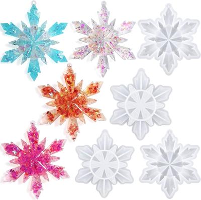 Ice Ling Snowflake Silicone Mold for DIY Resin Jewelry Pendants
