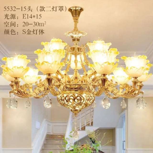 Candelabre europene Vila de lux Candelabru camera de zi Atmosfera simpla Dormitor Lumanare Lampa de cristal Lumini calde pentru restaurant