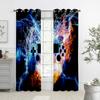 Kids' Cartoon Games Curtains, Electronic Controller Curtains, 2 Panel, Boys, Girls Room, Bedroom, Study, Window Decoration