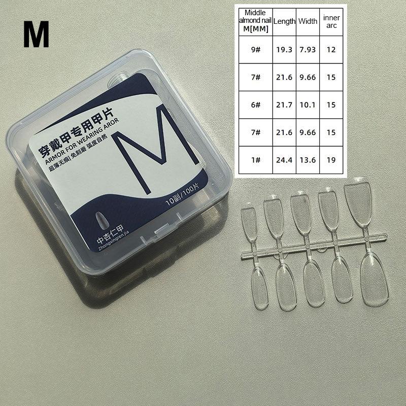 100pcs Short Almond Frosted Clear Fake Nails Perfect For Nail Design And Salon Extensions Perfect For Dating And Everyday Wear