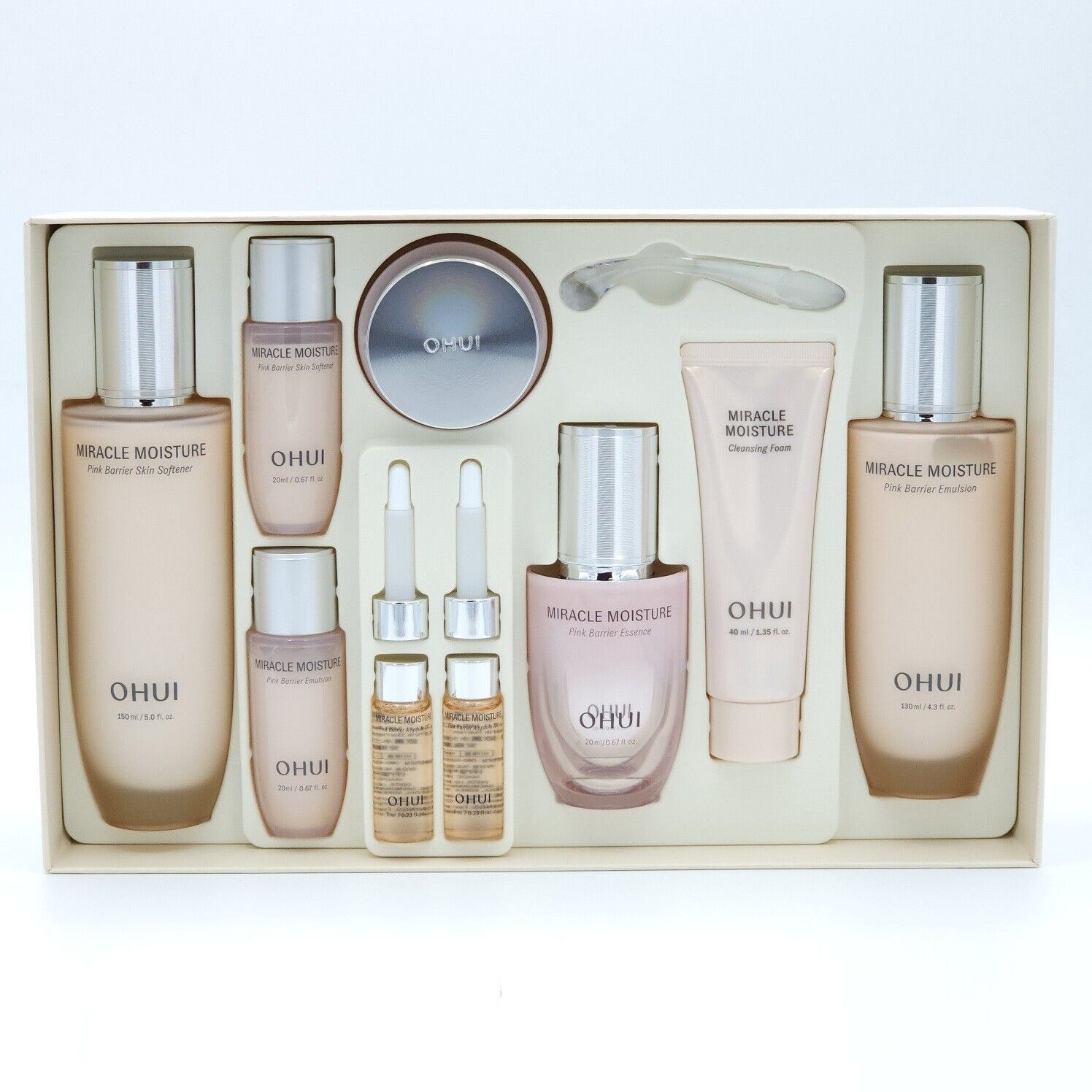 

O HUI MIRACLE MOISTURE 4 шт. Специальный набор(9 товаров), Антивозрастной, Увлажняющий, Корейская косметика, Kbeauty, образец