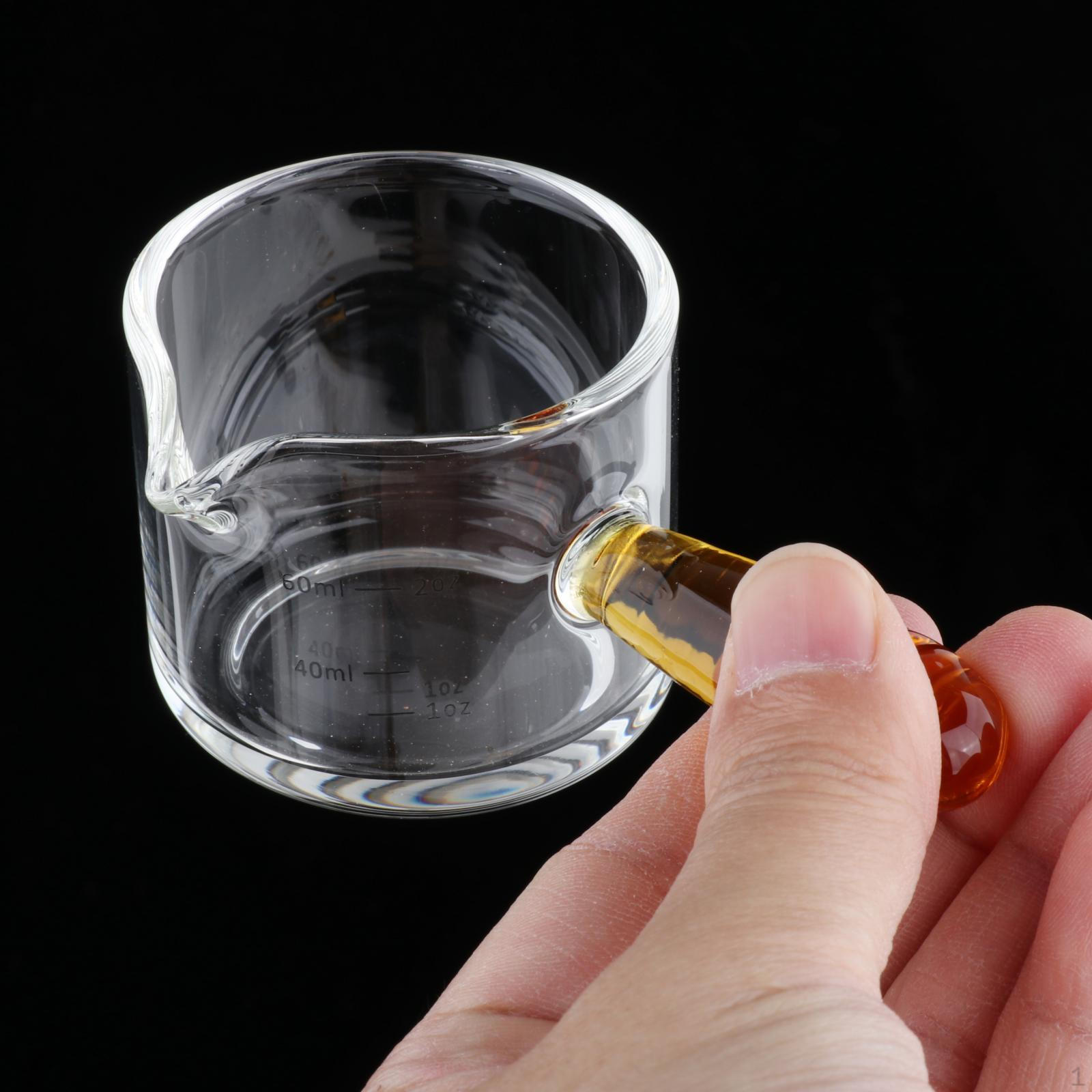 

Элегантные стеклянные чашки для эспрессо с мерной чашкой для домашних бариста