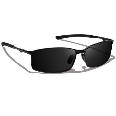 Rimerakea Stylish Black Polarized Sunglasses for and More Men's Driving, Fishing,