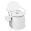 Bedside Commode Toilet Chair Detachable Armrests Prevent Slip Strong Load Bearing Portable Toilet Chair Grey
