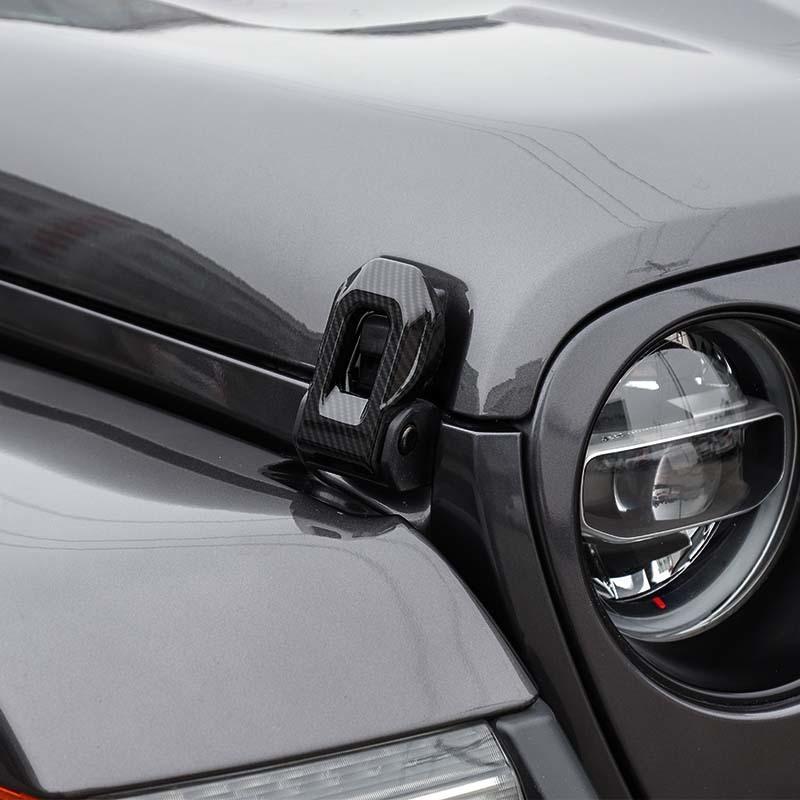 Car Hood Ornament Fender Air Vent Decoration Protective Cover For Jeep Wrangler JL JT Gladiator 2018 Up Car Exterior Accessories