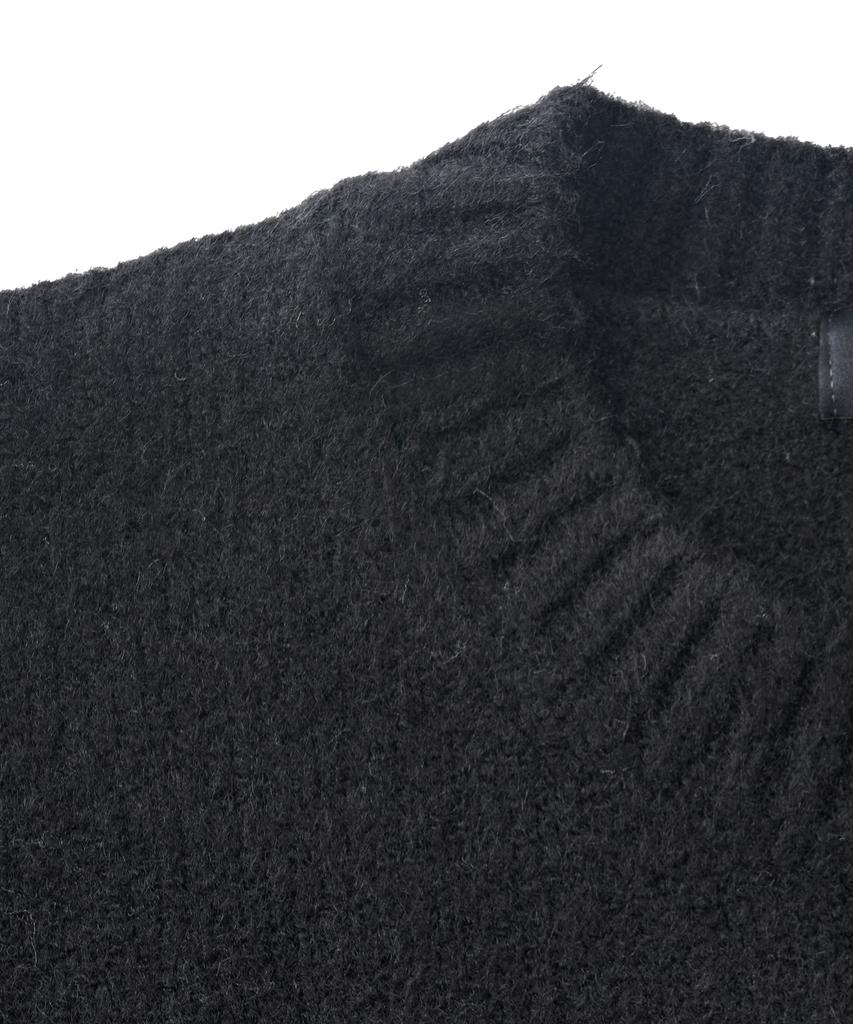 ANALOG MOOD Daily Angora Round Knit (Black)