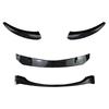 Gloss Black Or Carbon Look Car Front Bumper Lip Splitter For BMW 1 Series E82 E88 2008-2013 Bumper Canard Lip Splitter Body Kit
