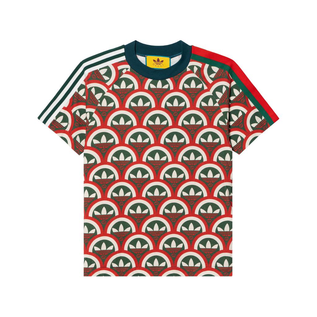 GUCCI X Adidas Trefoil Print T Shirt 692114-XJEMK-6208