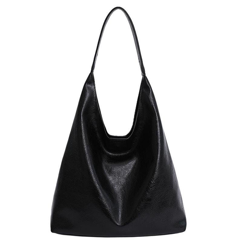 

Bags Women s large-capacity commuter bags Women s simple and fashionable retro tote bags Casual lazy personalized messenger bags mother and child bag чёрный
