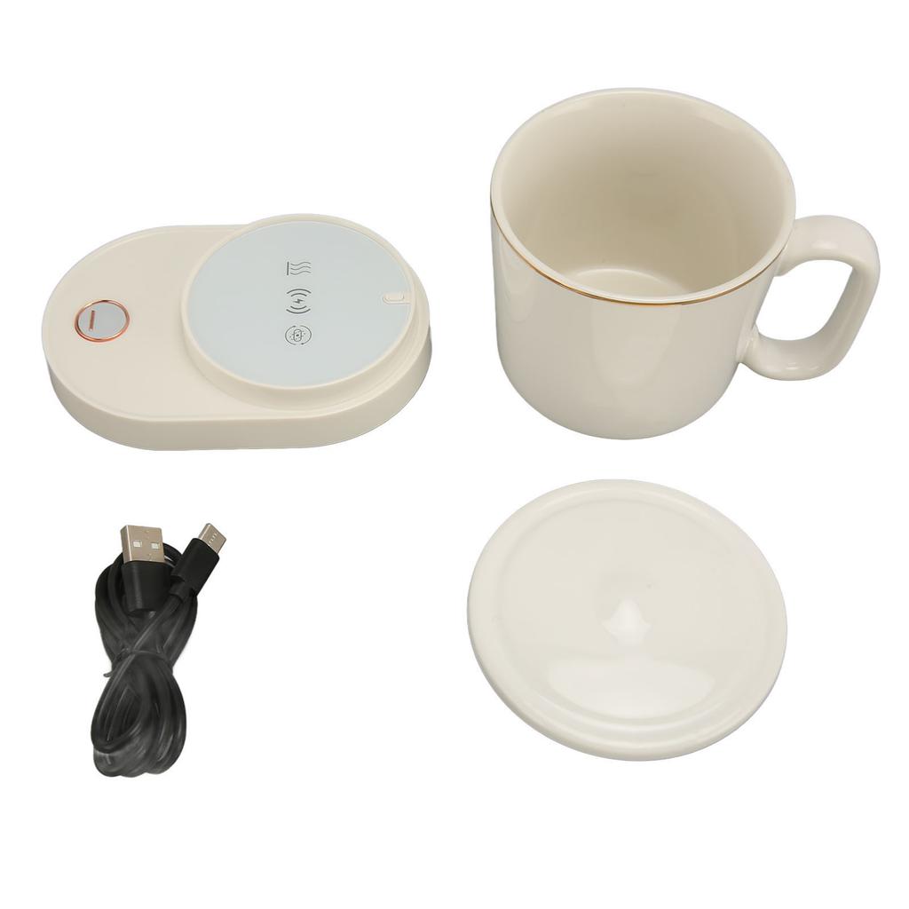 Aquecedor de Café Inteligente Interface Tipo C Temperatura Constante Agitação Automática Aquecedor de Xícara Elétrico com