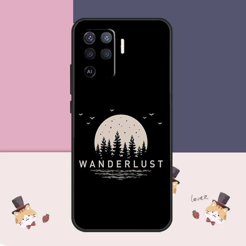Wanderlust Case For Oppo A76 A96 A16 A60 A98 A58 A78 A18 A38 A80 A40 A77 A57 A17 A74 A54 A94 A15 A5 Pro